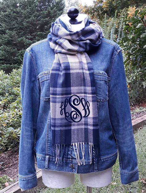 monogrammed scarves under 20.